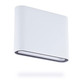 Smartwares LED Außenwandleuchte Up & Down ultra flach weiß IP54 2 x 4,5W 520lm warmweiß 3000K
