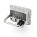 Smartwares LED Fluter Außenstrahler Silber IP65 10W 800lm Neutralweiß 4000K 100°