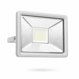 Smartwares LED Fluter Außenstrahler Weiß IP44 20W 1600lm 4000K mit Sensor 