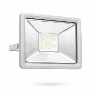 Smartwares LED Fluter Außenstrahler Silber IP65 30W 2500lm Neutralweiß 4000K