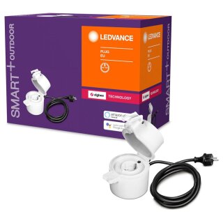 Ledvance Smart+ Plug ZigBee schaltbare Steckdose für außen Smart Home direkt mit Echo Plus Show Philips Hue Bridge