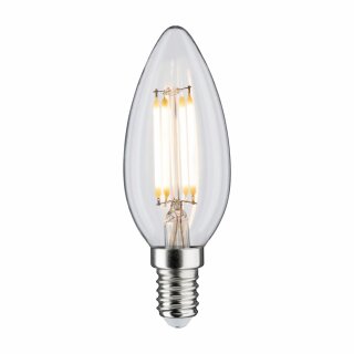 Paulmann LED Filament Leuchtmittel Kerze 4,5W = 40W E14 klar warmweiß 2700K