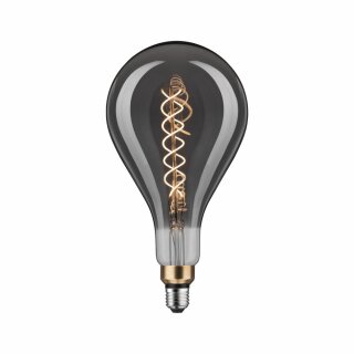 Paulmann LED Leuchtmittel Spiral Filament Bigdrop A165 7W = 28W E27 Rauchglas 300lm warmweiß 2700K DIMMBAR