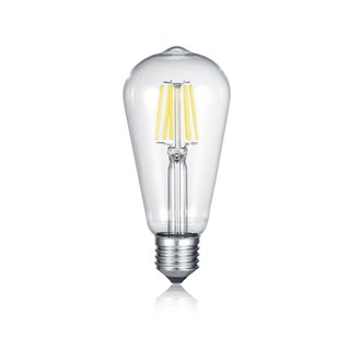 Trio LED Filament Leuchtmittel Edison 6W = 48W E27 klar 600lm warmweiß 3000K