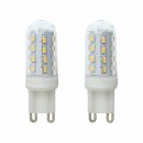 2 x Globo LED Leuchtmittel Stiftsockellampen 3W = 25W G9 280lm warmweiß 3000K