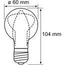 Paulmann LED Filament Leuchtmittel Birnenform AGL 4,5W = 40W E27 klar 470lm 3-Stufen Schalter DIMMBAR