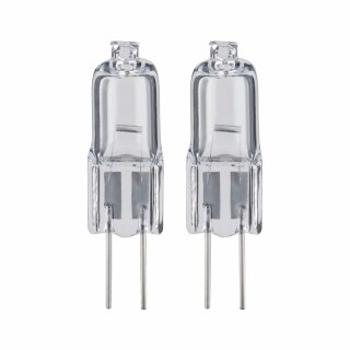 2 x Paulmann Halogen Leuchtmittel Stiftsockel 20W G4 klar 374lm warmweiß 2900K 12V dimmbar