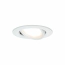 3 x Paulmann LED Einbaustrahler Set weiß matt schwenkbar IP23 6,8W LED Coin Modul warmweiß 2700K D84 für 68er Loch DIMMBAR