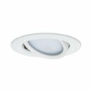 3 x Paulmann LED Einbaustrahler Set weiß matt schwenkbar IP23 6,8W LED Coin Modul warmweiß 2700K D84 für 68er Loch DIMMBAR