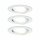 3 x Paulmann LED Einbaustrahler Set weiß matt schwenkbar IP23 6,8W LED Coin Modul warmweiß 2700K D84 für 68er Loch DIMMBAR