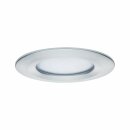 3 x Paulmann LED Einbaustrahler Set Alu gedreht starr IP44 6,8W LED Coin Modul warmweiß 2700K D78 für 68er Loch DIMMBAR
