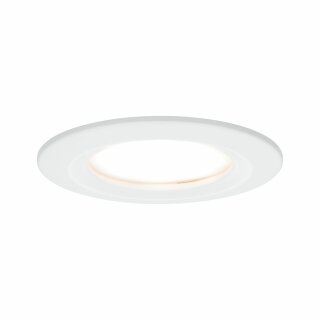 Paulmann LED Einbaustrahler Set weiß matt starr IP44 6,8W LED Coin Modul warmweiß 2700K D78 für 68er Loch DIMMBAR