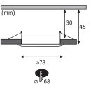 Paulmann LED Einbaustrahler Set weiß matt starr IP44 6,8W LED Coin Modul warmweiß 2700K D78 für 68er Loch DIMMBAR