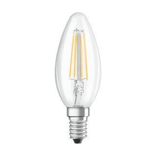 Osram LED Filament Leuchtmittel Kerze 4W = 40W E14 klar 470lm 840 neutralweiß 4000K