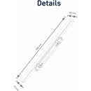 Müller-Licht LED Feuchtraum-Wannenleuchte Aquafix 90cm 25W 2350lm Neutralweiß 4000K IP65