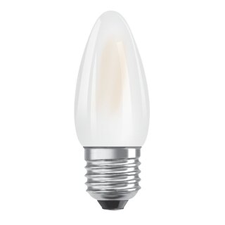 Osram LED Filament Leuchtmittel Kerze 4W = 40W E27 matt 470lm warmweiß 2700K