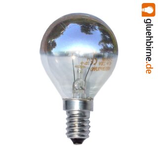 Sylvania Glühbirne Tropfen Kopfspiegel Silber 40W E14 Glühlampe 40 Watt warmweiß dimmbar
