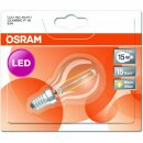 Osram LED Filament Leuchtmittel Tropfen 1,3W = 15W E14 klar 136lm warmweiß 2700K 300°