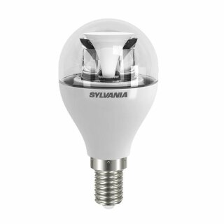 Sylvania LED Leuchtmittel Tropfen 4,5W = 25W E14 klar 250lm 827 warmweiß 2700K DIMMBAR