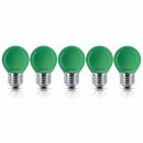 5 x Philips Tropfen Glühbirne 15 Watt E27 grün Glühlampe Deco Glühbirnen P45