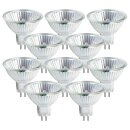 10 x Halogen Leuchtmittel Reflektor MR16 20W GU5,3 12V...