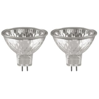 2 x Sylvania Halogen Leuchtmittel Reflektor 40W = 49W GU5,3 klar 530lm warmweiß 3050K dimmbar 38°