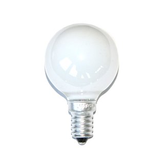 1 x Glühbirne Glühlampe Tropfen 15W 15 Watt E14 Opal Weiss MATT Kugellampe