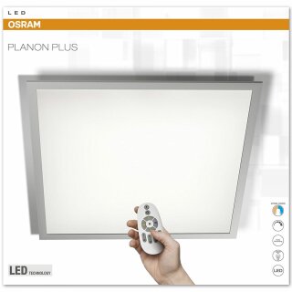 Osram Planon Plus LED Panel mit Aufbaurahmen 60X60 30W CCT Remote 2700K-6500K warmweiß - kaltweiß B-Ware