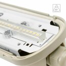 Spectrum LED Deckenleuchte Feuchtraumleuchte Limea Gigant Lens 2 150cm Weiß IP65 52W 8000lm Neutralweiß 4000K
