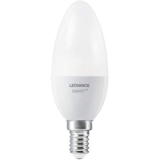 Ledvance Smart+ LED Leuchtmittel Kerze 5W = 40W E14 matt 470lm warmweiß 2700K Zigbee dimmbar