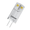 5 x Osram LED Leuchtmittel Stiftsockel Base Pin 0,9W = 10W G4 klar 100lm warmweiß 2700K 320°