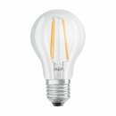 5 x Osram LED Filament Leuchtmittel Birne A60 7W = 60W E27 klar 806lm warmweiß 2700K