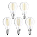 5 x Osram LED Filament Leuchtmittel Classic P Tropfen 4W = 40W E14 klar 470lm warmweiß 2700K 300°