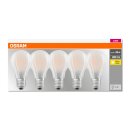 5 x Osram LED Filament Leuchtmittel Birne A60 7W = 60W E27 matt 806lm warmweiß 2700K