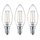 3 x Philips LED Filament Leuchtmittel Kerzen 2W = 25W E14 klar 250lm warmweiß 2700K