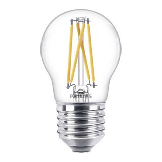 Philips LED Filament Leuchtmittel Tropfen 6W = 40W E27 klar 470lm WarmGlow 2200K-2700K warmweiß DIMMBAR