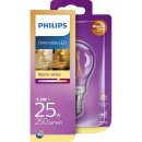 Philips LED Filament Tropfen 3,5W = 25W E14 klar 250lm WarmGlow warmweiß 2200-2700K Ra>90 DIMMBAR