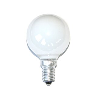 1 x Glühbirne Glühlampe Tropfen 40W 40 Watt E14 Opal Weiss MATT Kugellampe