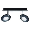 Paulmann Deckenleuchte Spotlight Orb Schwarz Schrom 2 x...