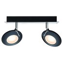 Paulmann Deckenleuchte Spotlight Orb Schwarz Schrom 2 x...