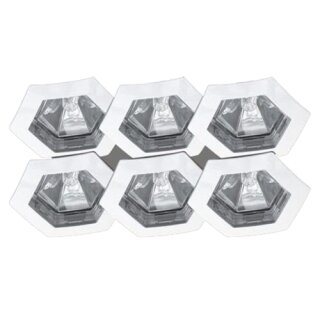 6 x Paulmann Einbauleuchten Einbaustrahler Set Hexa Premium Line weiß IP44 6 x 35W GU5,3 12V Halogen