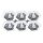 6 x Paulmann Einbauleuchten Einbaustrahler Set Hexa Premium Line weiß IP44 6 x 35W GU5,3 12V Halogen