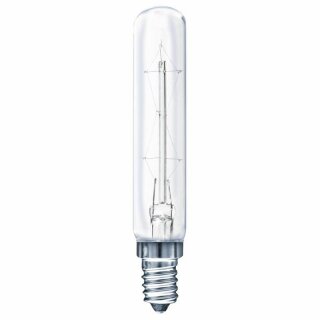Müller-Licht Glühlampe T20 Röhre Dunstabzugshaubenlampe 25W E14 klar Glühbirne 120lm warmweiß 2900K