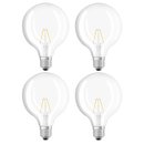 4 x Osram LED Retrofit Classic Globe 125 2W = 25W E27...