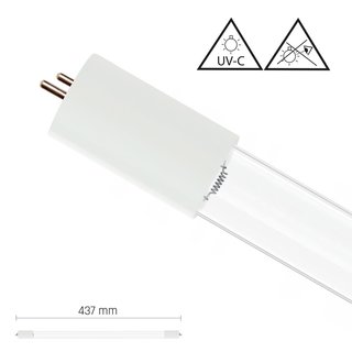 Spectrum UVC Leuchtmittel Röhre Entkeimung 43,7cm 15W G13 UV-C