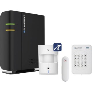 Blaupunkt Smart Home IP-Funk Alarmanlage Alarmzentrale Set Q-Pro-6600 Bewegungsmelder Fernbedienung Zigbee