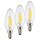 3 x LED Filament Leuchtmittel Kerzen 2,5W = 25W E14 klar 245lm warmweiß 2700K Ra>90