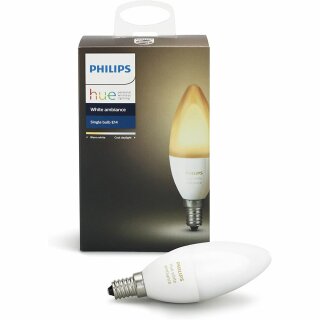 Philips LED Kerze Hue White Ambiance 6W = 40W E14 matt 470lm 2200-6500K dimmbar App/Amazon Alexa