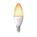 Philips LED Kerze Hue White Ambiance 6W = 40W E14 matt 470lm 2200-6500K dimmbar App/Amazon Alexa