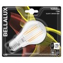 Bellalux LED Filament Leuchtmittel CLA75 Birnenform A60 7,5W = 75W E27 klar 1055lm warmweiß 2700K 300°